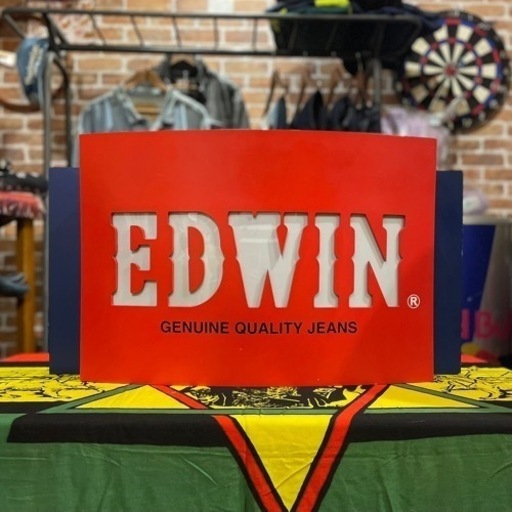 EDWIN 店舗 ディスプレイ 置物 オブジェ 看板 ライト アメリカン ガレージ 照明