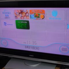 TVテレビ37型★HITACHI Woo＋チューナー★ゲームモニ...