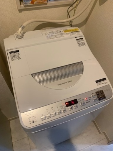 新しい！保証付き！草加市シャープ　配達可　乾燥機付き　洗濯機　新しい‼️かなりお得意