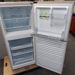 ツインバード　KHR-EJ15　２ドア冷蔵庫　シルバーベージュ色『美品中古』2018年