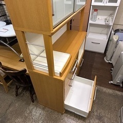 万代店 キッチンボード 食器棚 大量収納 幅1400