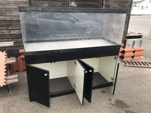 アクリル水槽、キャビネット付き水槽、150水槽台付き、大型水槽