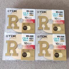 未開封 TDK CD-R 700MB 10枚×4個セット　 ゴー...