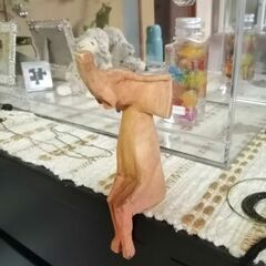 バリで買った像のオブジェ　木彫り