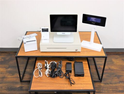 【ヤ取終了4/1】≪ZW1254ジ≫ 通電OK FEC EPSON/エプソン POSレジ タブレット/レシートプリンタ/ドロワ他 AT-1450-C/AT-1450-S/M335B 他 店舗用品 現状品