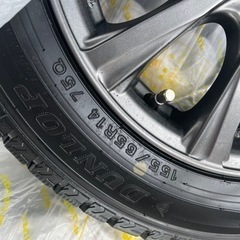🌟冬タイヤ　きれいです！　ダンロップWM02 155/65R14 75Q