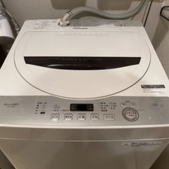 SHARP洗濯機ES-GE5B☆5.5kg一人暮らし