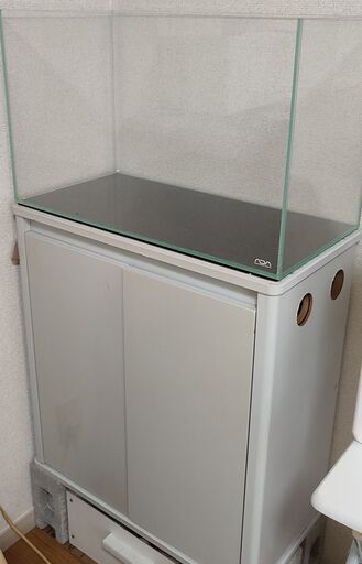 ADA60×30×36水槽　水槽台　パワーハウス濾材５Ｌ　水槽マット　ガラスフタ　５点