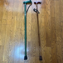 無料　介護用杖と折りたたみ杖　中古2本