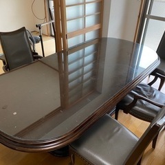 テーブル、椅子(6脚)