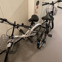 【ジャンク品】折りたたみ自転車 2台