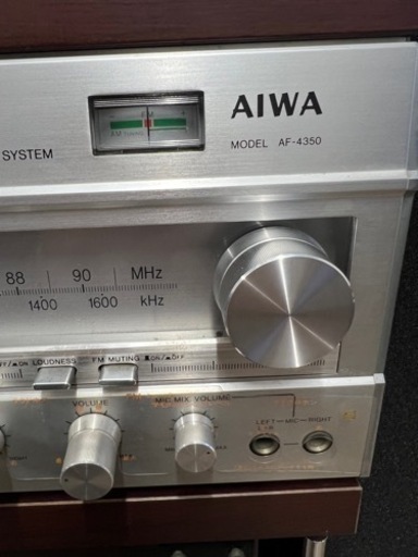 AIWA AF-4300昭和モジュラーステレオカセットミュージックシステム通電可