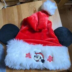 ミッキーマウス　クリスマス帽子