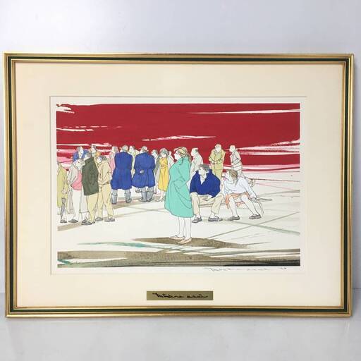 ut10/78　浅井昭　人物画　油彩　約F12号　サイン有　額　浅井　昭　AKIRA ASAI　額装　アート　壁掛け　肉筆保証