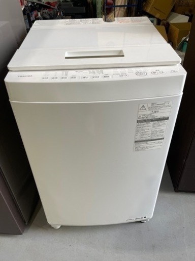 TOSHIBA AW-7D5 7kg 2017年 全自動洗濯機 東芝 ホワイト 縦型洗濯機
