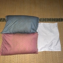 【値下げ‼︎500円から300円】ペアの枕、一枚カバー付
