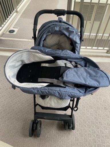 美品】AILEBEBE エールベベ フラコット ベビーカー ナチュラルグレー 