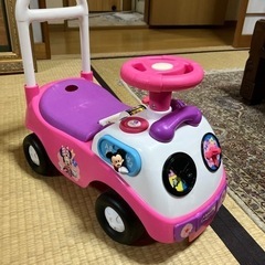 ミニ―マウス　ライドオン　手押し車　ピンク　女の子　ディズニー　...