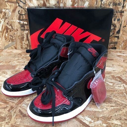 Wa424  ＮＩＫＥ ナイキ エアジョーダン１ パテント  レトロハイ OG