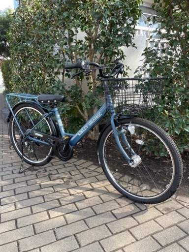 使用回数10回程度 美品SAIMOTOサイモト自転車26インチおしゃれブルー ウィズリーグランデ266 フリーパワー