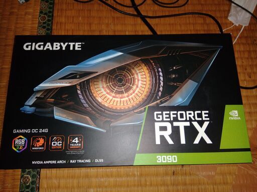 ほぼ新品 グラフィックボード RTX 3090 NON LHR GPUグリスとサーマル