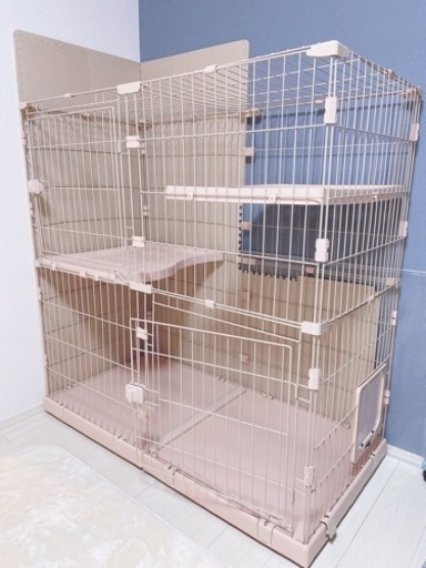 【値下げ】7000→6000円 2段キャットケージ 猫ケージ キャットハウス 猫ハウス