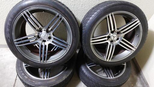 バリ溝美品☆ベンツ AMG タイプ20インチ アルミホイール タイヤ