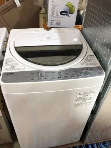 東芝 洗濯機 AW-6G6(W) 2019年製
