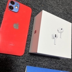 iPhone12 mini128GB【バッテリー100%】& air pods pro 第2世代【新品未開封】