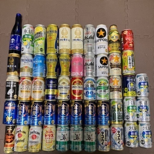 お酒　合計53本セット  缶ビール　発泡酒　缶チューハイ　日本酒　ハイボール