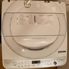 2022年7月30日に購入　シャープ縦型洗濯機