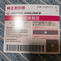 JAL株主優待券　2024年5月31日期限