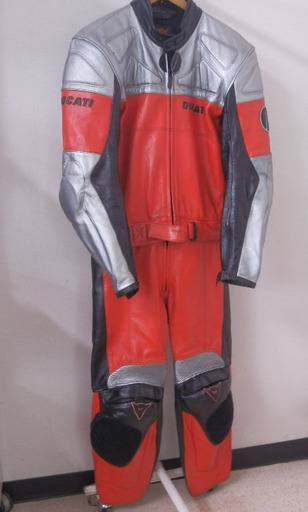 DUCATI ドゥカティ レーシングスーツ ウルトラマンカラー レザージャンプスーツ size-S