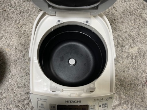 【リサイクルサービス八光】2019年製　日立　圧力IH炊飯器 5.5合　RZ-BX100M-W(パールホワイト)