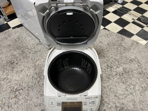 【リサイクルサービス八光】2019年製　日立　圧力IH炊飯器 5.5合　RZ-BX100M-W(パールホワイト)