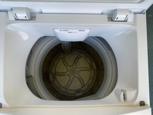 【リサイクルサービス八光】2019年製　ニトリ 洗濯機  6.0kg 風乾燥 ステンレス槽 ガラス蓋 ホワイト NTR60
