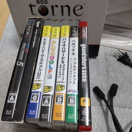 PS3本体 ソフト6本 トルネ