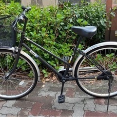 黒の自転車