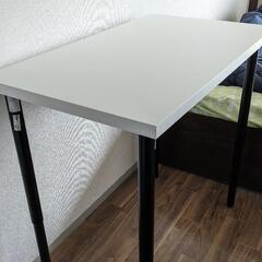 机／テーブル　100x60cm　高さ調整　IKEA LINNMO...