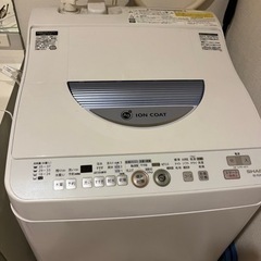 【最終値下】シャープ洗濯機　乾燥機能付き　シングル用