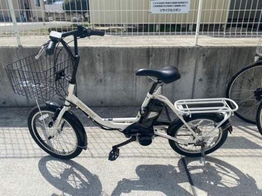 ルイガノ 2019購入 20インチ 電動自転車 13.2Ah 長押し5点灯 ホワイト 中古 自転車
