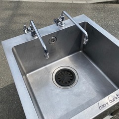 ☆中古品 1槽シンク 600×600×800 厨房 厨房機器☆