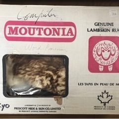 カナダ製　天然羊毛　ムートンラグ