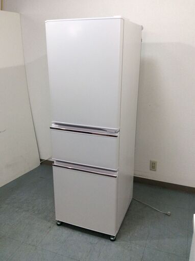（4/9受渡済）YJT6364【MITSUBISHI/三菱 3ドア冷蔵庫】美品 2020年製 MR-CX27E-W 家電 キッチン 冷蔵冷凍庫 右開きドア 自動製氷 272L