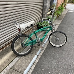 売ります‼︎ローチャリ風ビーチクルーザー＿20インチ＿グリーン