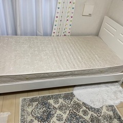 (確約済)🉐🛏シングルベッドフレーム＆マットレスset①🥰