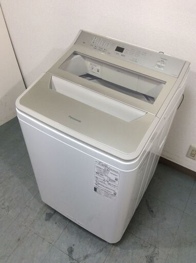 （7/15受渡済）YJT6581【Panasonic/パナソニック 8.0㎏洗濯機】極美品 2022年製 NA-FA80H9 家電 洗濯 簡易乾燥付