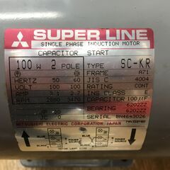 三菱 モーター SC-KR 100W 2POLE 中古品 現状品