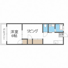 初期費用ゼロ円物件。1LDK43.00ｍ2　博多駅5分、好…