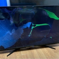 FUNAI テレビ　40インチ　液晶割れ